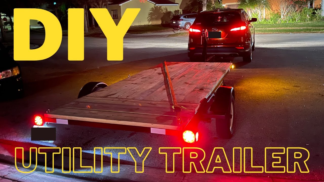 How to make a homemade utility trailer
