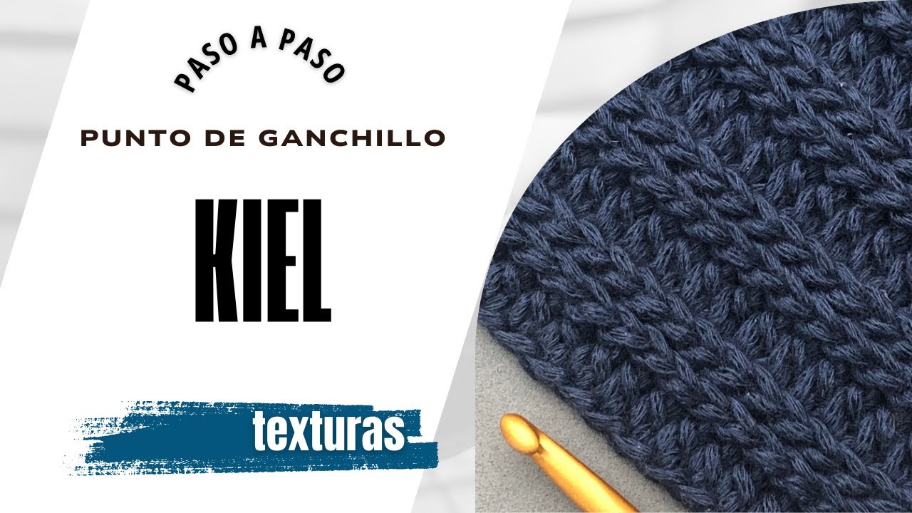 Punto Kiel a Crochet | Paso a paso | parece tejido a 2 agujas | that Looks like Knitting