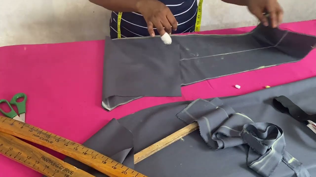 How to cut and sew a scrub trouser