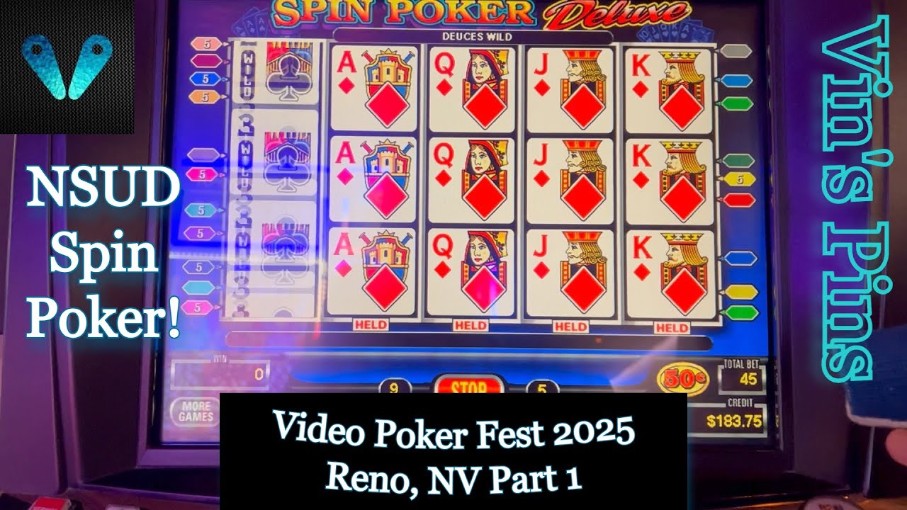 Большой королевский розыгрыш на Spin Poker! (Video Poker Fest 2025) (Видеопокер) (4-30-25 Reno Tr...