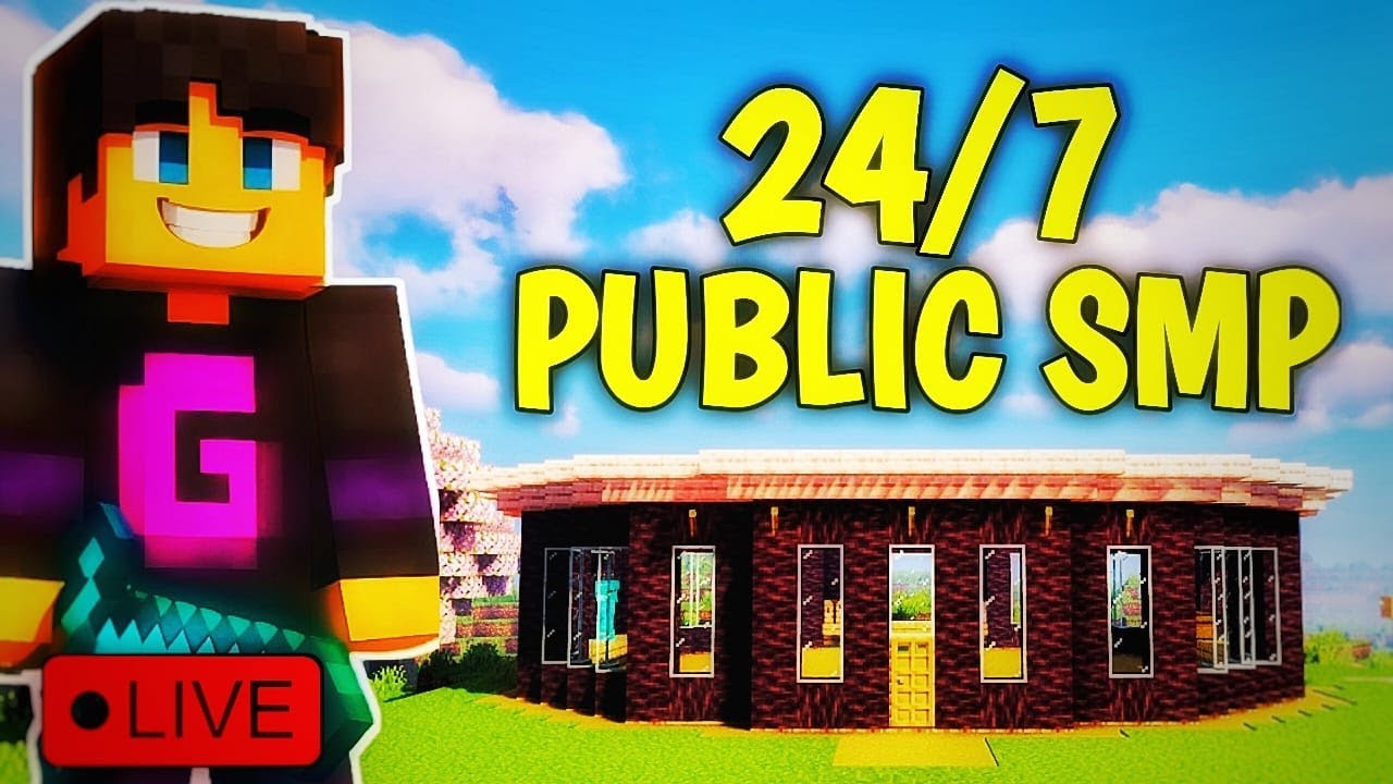 24/7 NEW MINECRAFT PUBLIC LIFESTEAL SMP SERVER FREE TO JOIN #minecraft