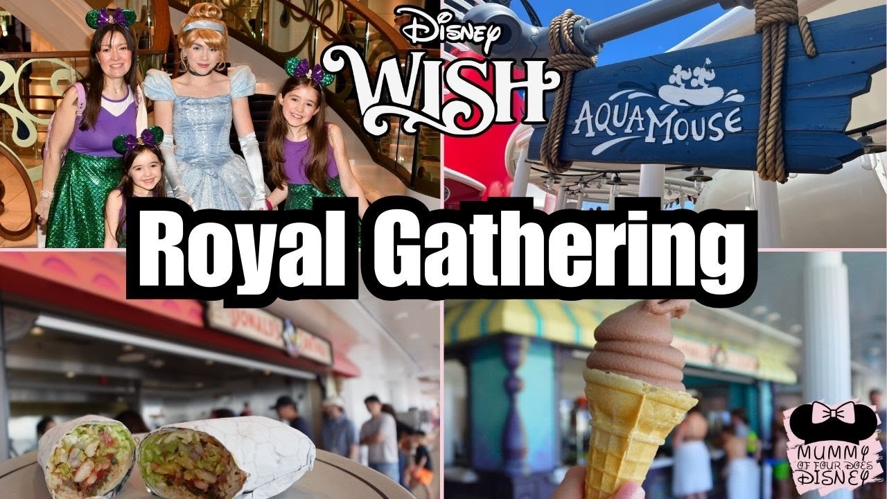 👑 Королевская встреча на Disney Wish, еда на палубе и аквамышь