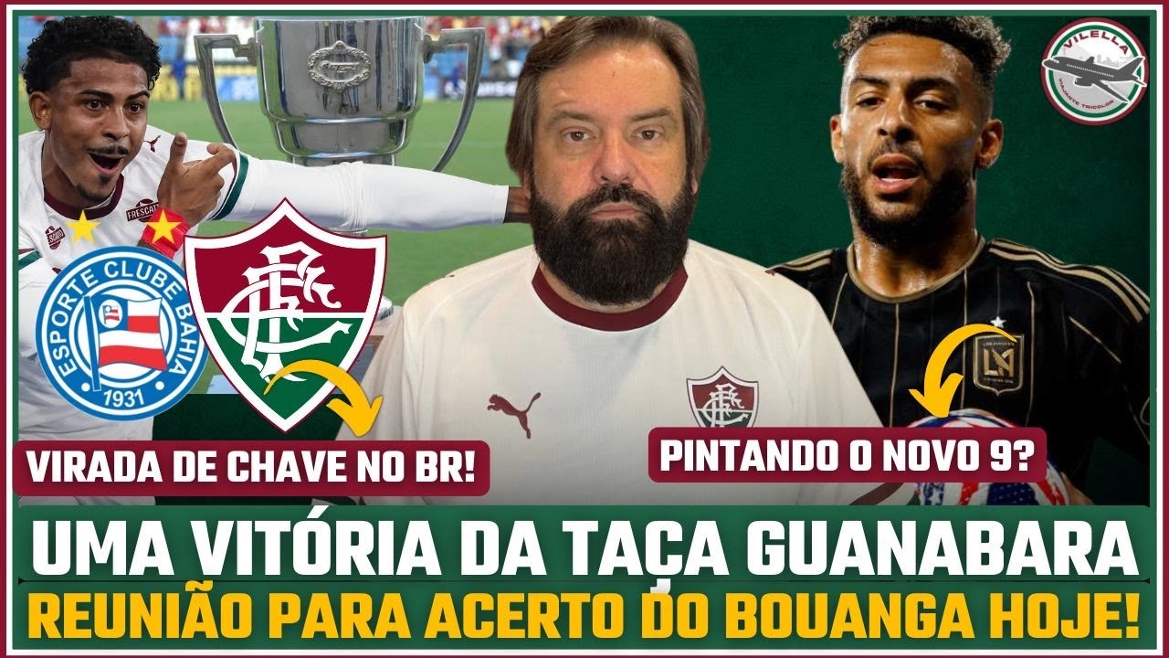 REUNIÃO HOJE PODE DEFINIR BOUANGA, FLUMINENSE VENCE COM SOBRAS