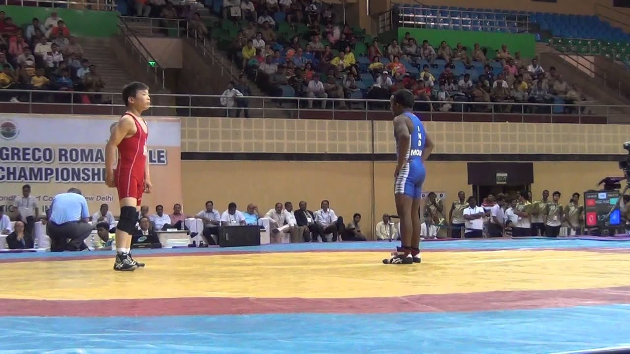 Asian cadet FS & GR 2015 : FS 46kg Bronze MGL vs India nkhbayar B. vs Monu