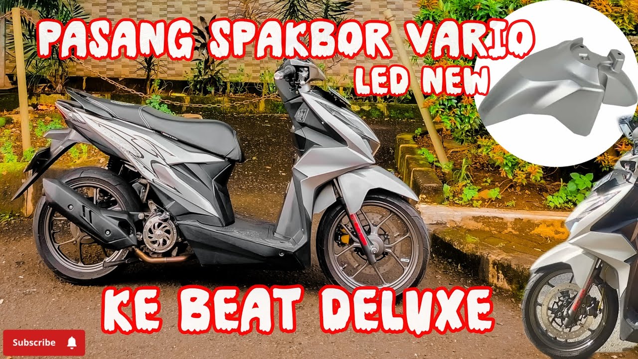PASANG SPAKBOR VARIO, LED MEW KE BEAT DELUXE ‼️ FITMENT NYA MAKIN PADET 🔥