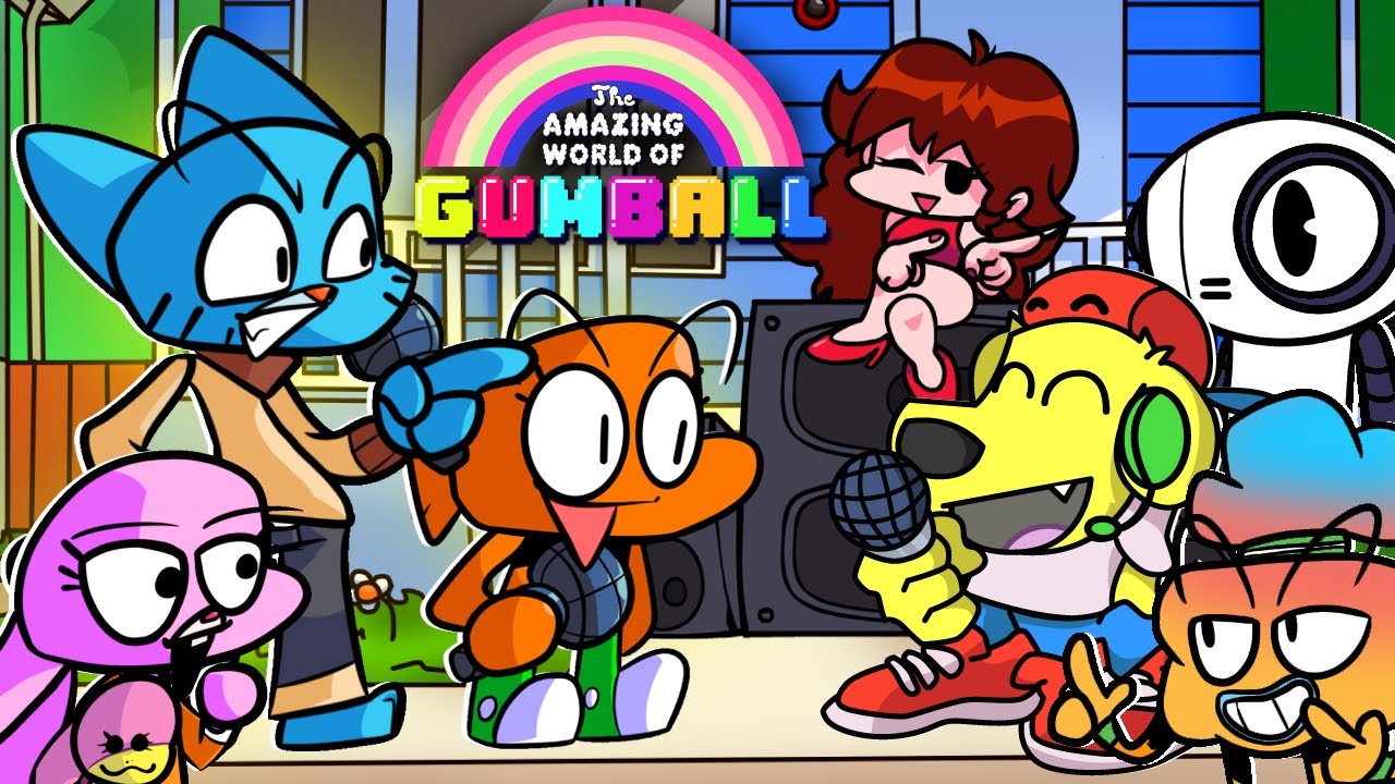 Friday Night Funkin против WORLD OF GUMBALL! (Гамбол, Дарвин, Анаис) FNF Mods 145