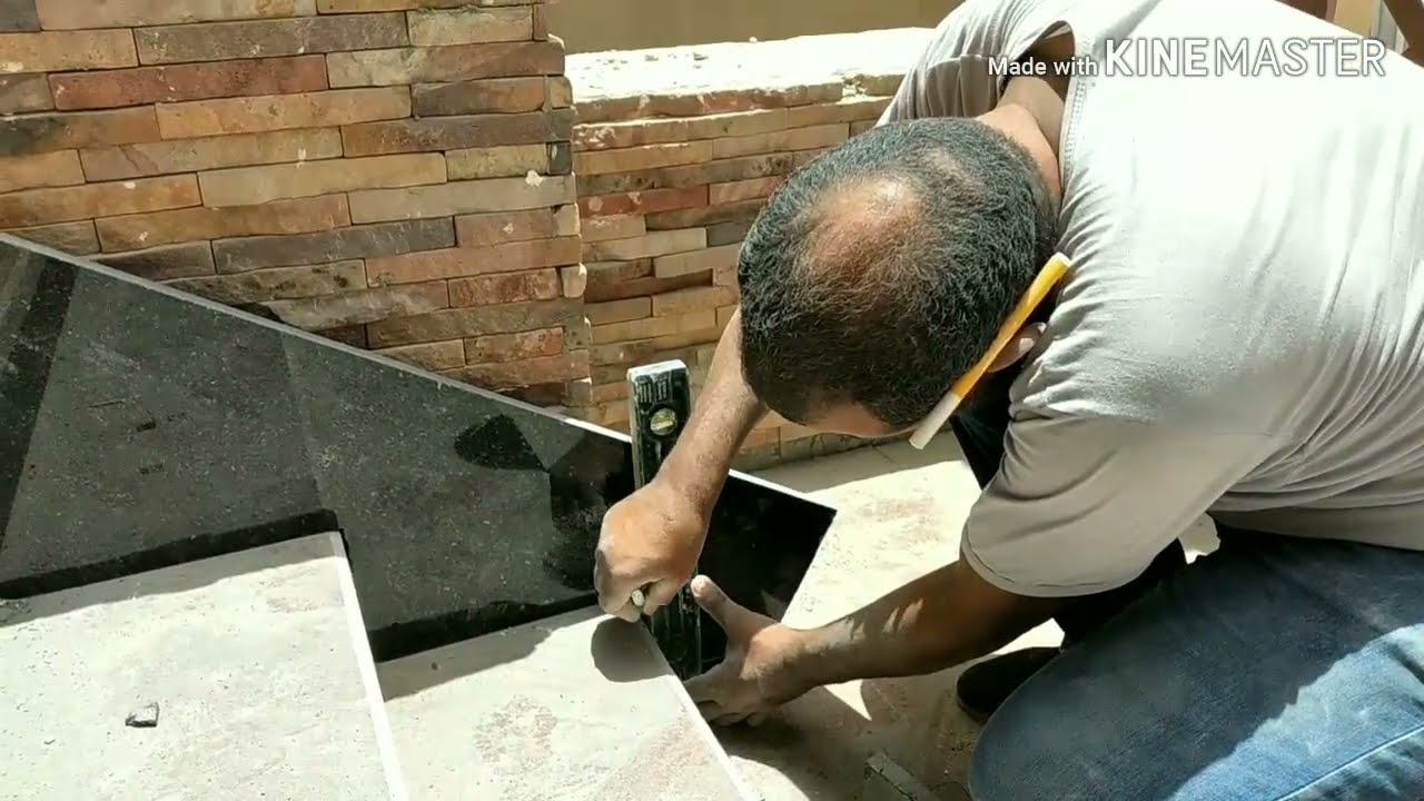 إزاى فصلنا تلبيسة جرانيت طولها ٢متر سليمه🥰الرخام والجرانيت