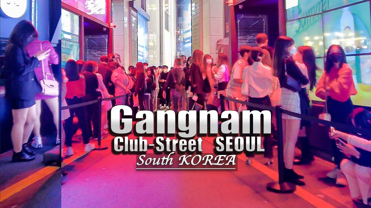 [4K] Walking in Gangnam Club & Food Street saturday night - 2022 South Korea Travel 🇰🇷 Seoul Vlog