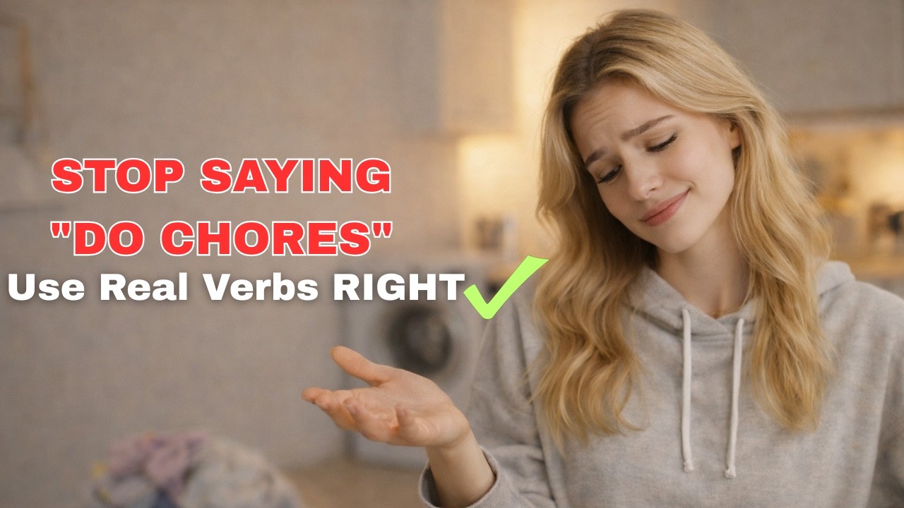 Stop Saying “Make the Dishes”: Cleaning & Chores Vocabulary | English Steps