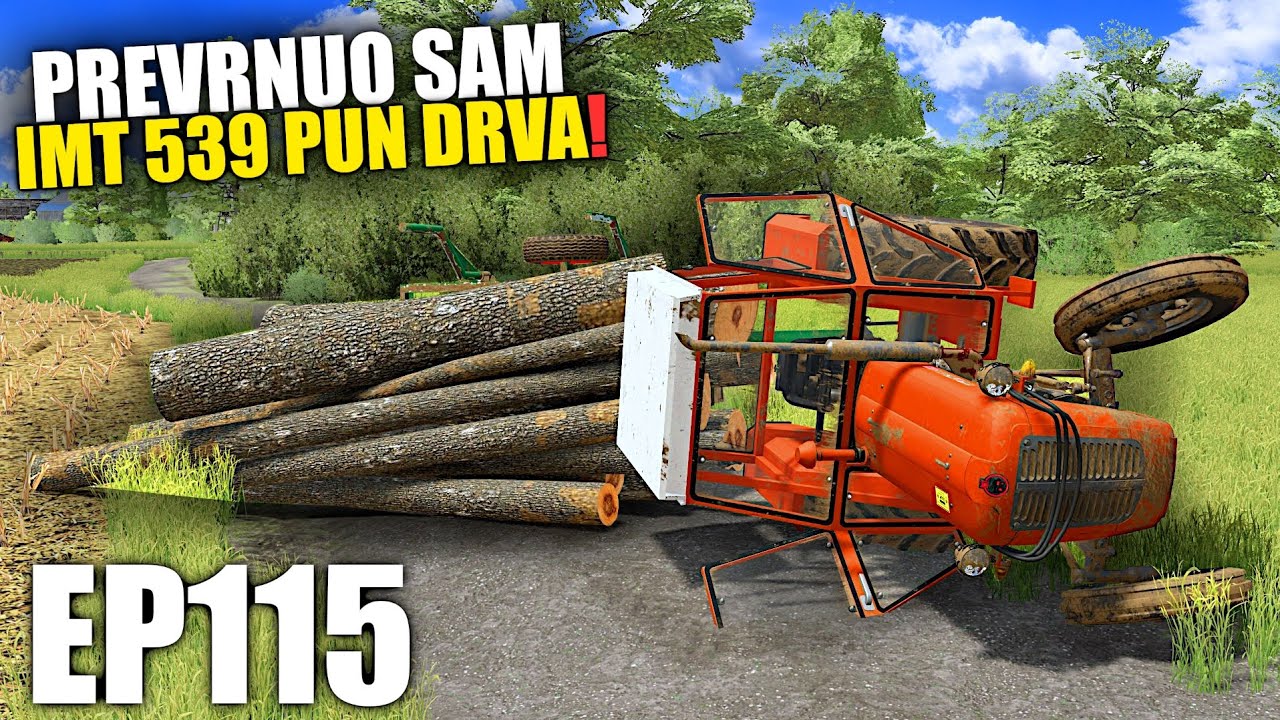 PREVRNUO PUNU PRIKOLICU DRVA SA IMT 539 ! StaraFarma Ep115