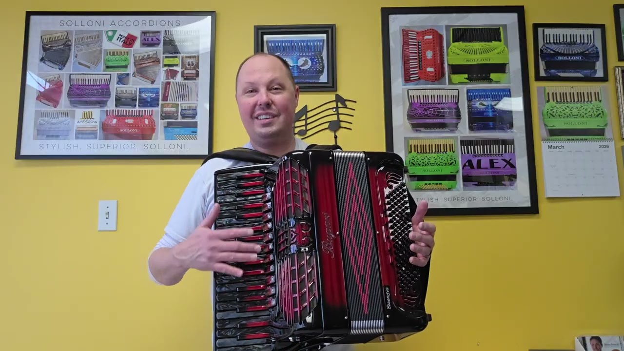 Bugari 281 Essenzia, Like-New, $7,250, Double Tone Chamber (Carnegie Accordion Co. - Pittsburgh, PA)