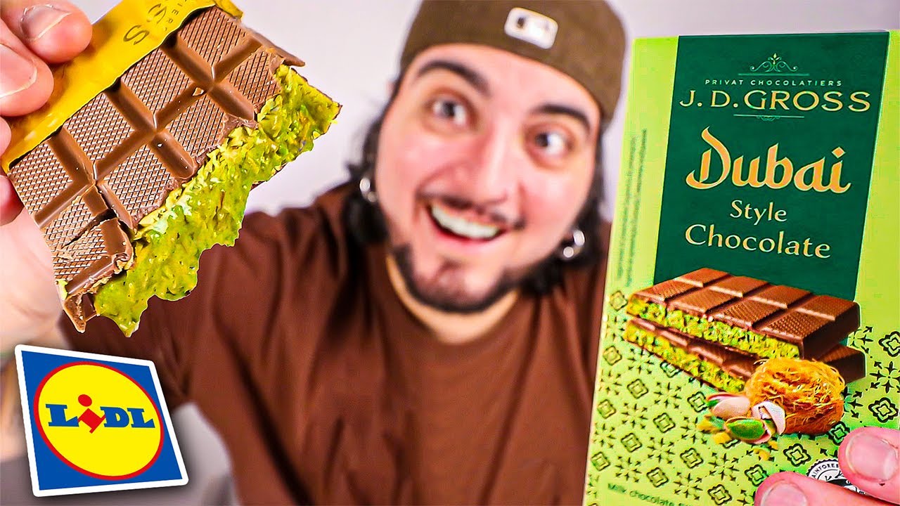 PROVEI O NOVO CHOCOLATE DE DUBAI DO LIDL