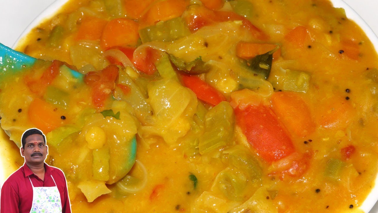 கலக்கலான கலவை கூட்டு | Mixed vegetable kootu | Balaji's kitchen