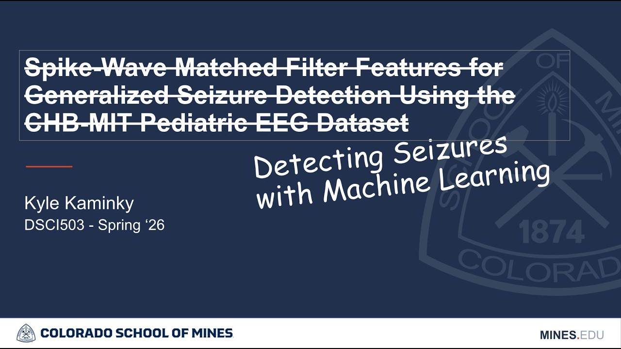 Detecting Seizures with Machine Learning