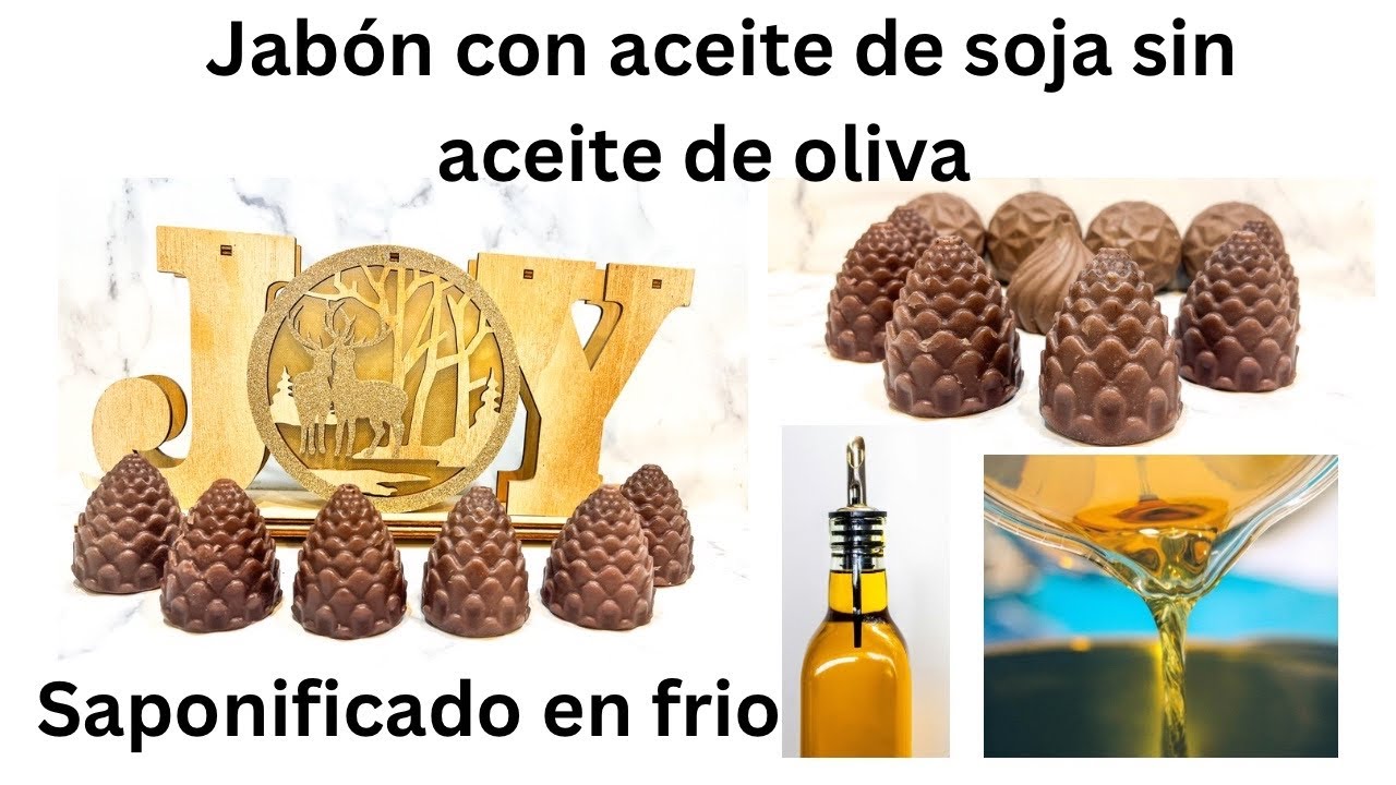 JABÓN CON ACEOTE DE SOJA SIN ACEITE DE OLIVA SAPONIFICADO EN FRIO