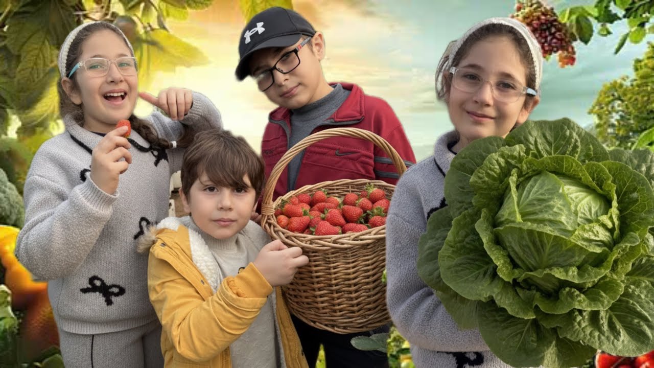 	•	يومنا بالمزرعة 🍓🌱	•	قطفنا فراولة ولعبنا كتير! أحلى مغامرة بالمزرعة