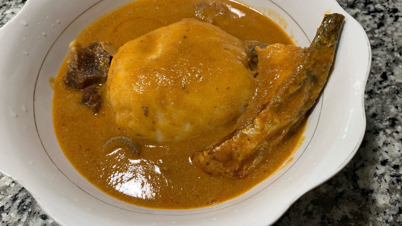 RICE BALL (Ghana Emotuo or Omotuo)