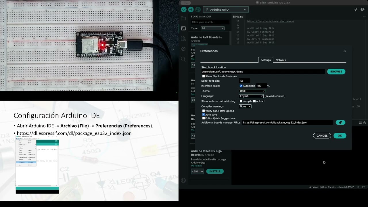Configuración de ESP.