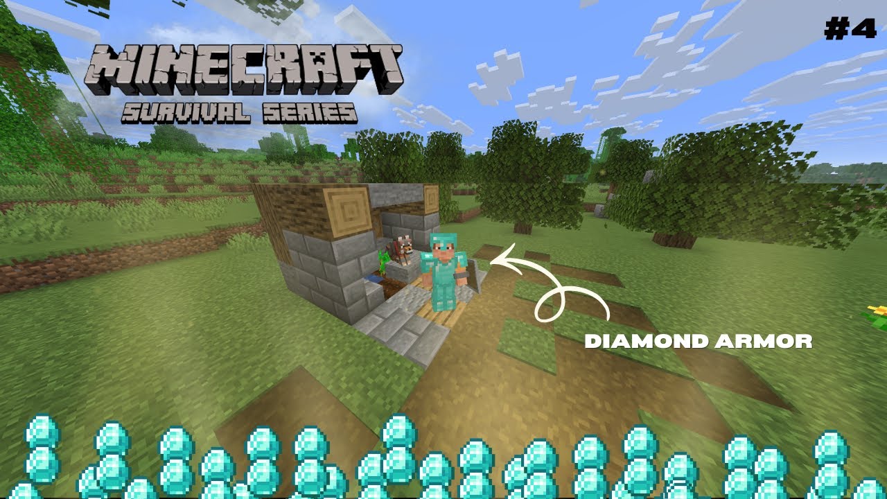 Finally Made My Diamond Armor 💎 || Survival Series Ep . 4