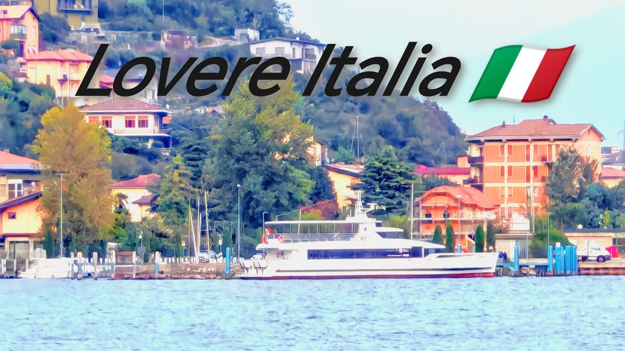 🚘Recorriendo lovere y el lago Iseo🏞️, Italia🇮🇹 en auto🚗🎥🎶4k
