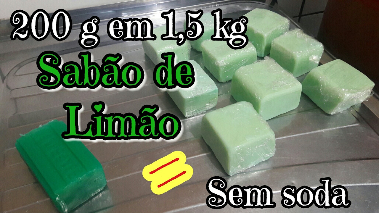 1,5 KG DE SABÃO SEM SODA USANDO 1 BARRA DE 200 G DE MERCADO! 😀