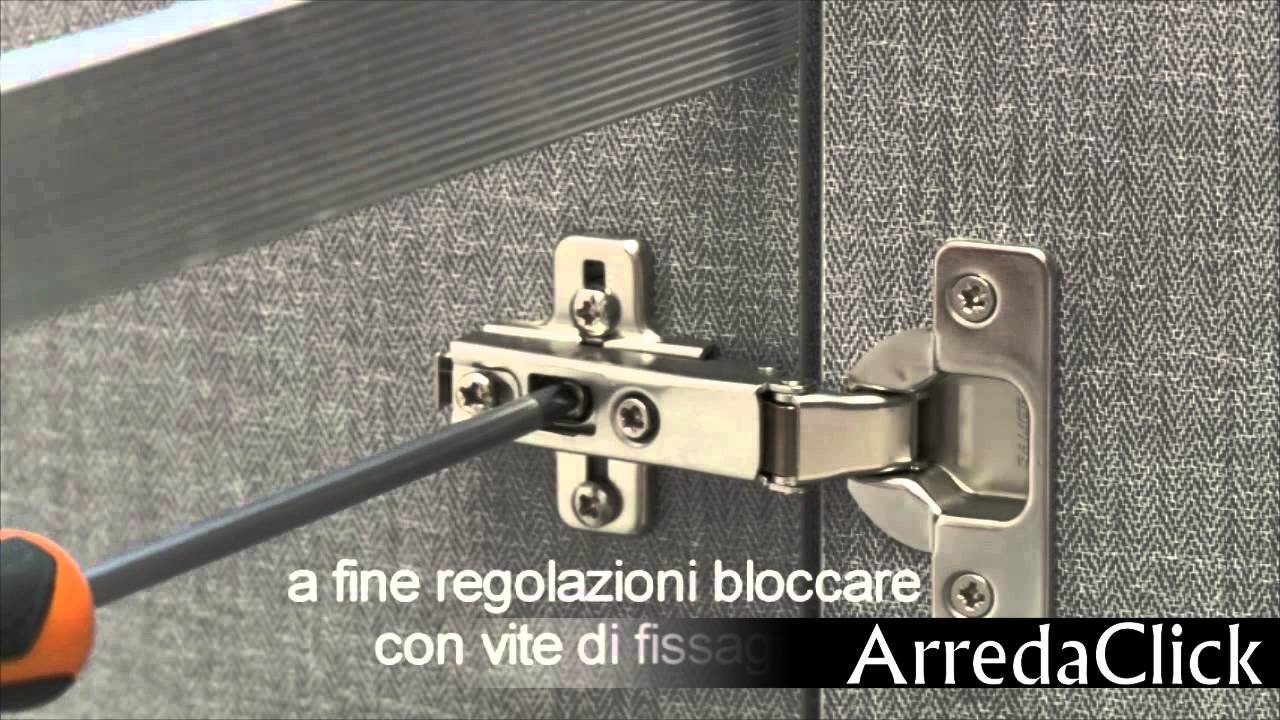 Come regolare cerniere, ante e cassetti
