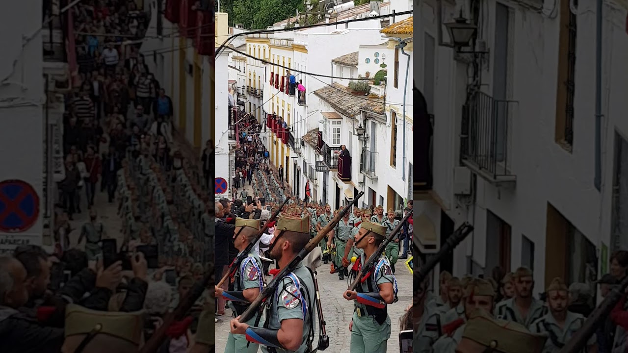 La Legión  ( Subida Viernes Santo Setenil) HDAD. LOS NEGROS