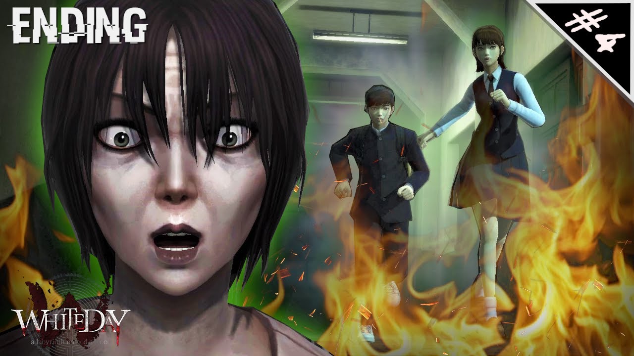 Escaping the Haunted School || White Day: A Labyrinth Named School #4 (Playthrough ENDING)
