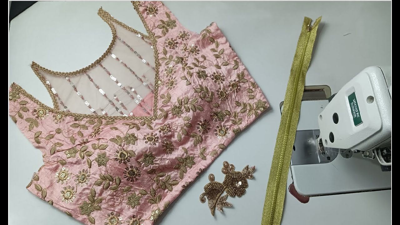 Model Blouse Cutting and Stitching | New Model wala blouse | Zip Model blouse | Model blouse design