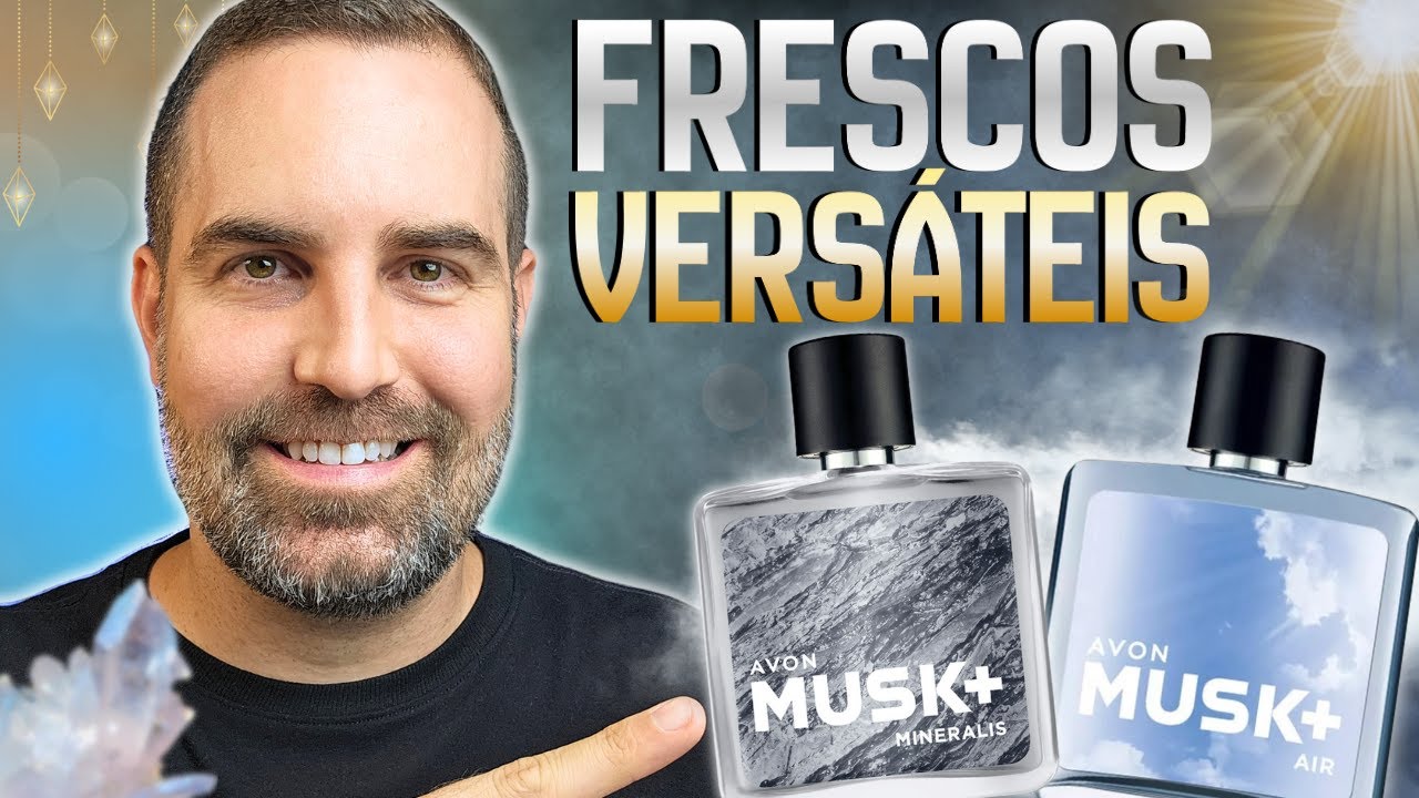 PERFUMES BARATINHOS DE AVON MUSK + MINERALIS E MUSK + AIR