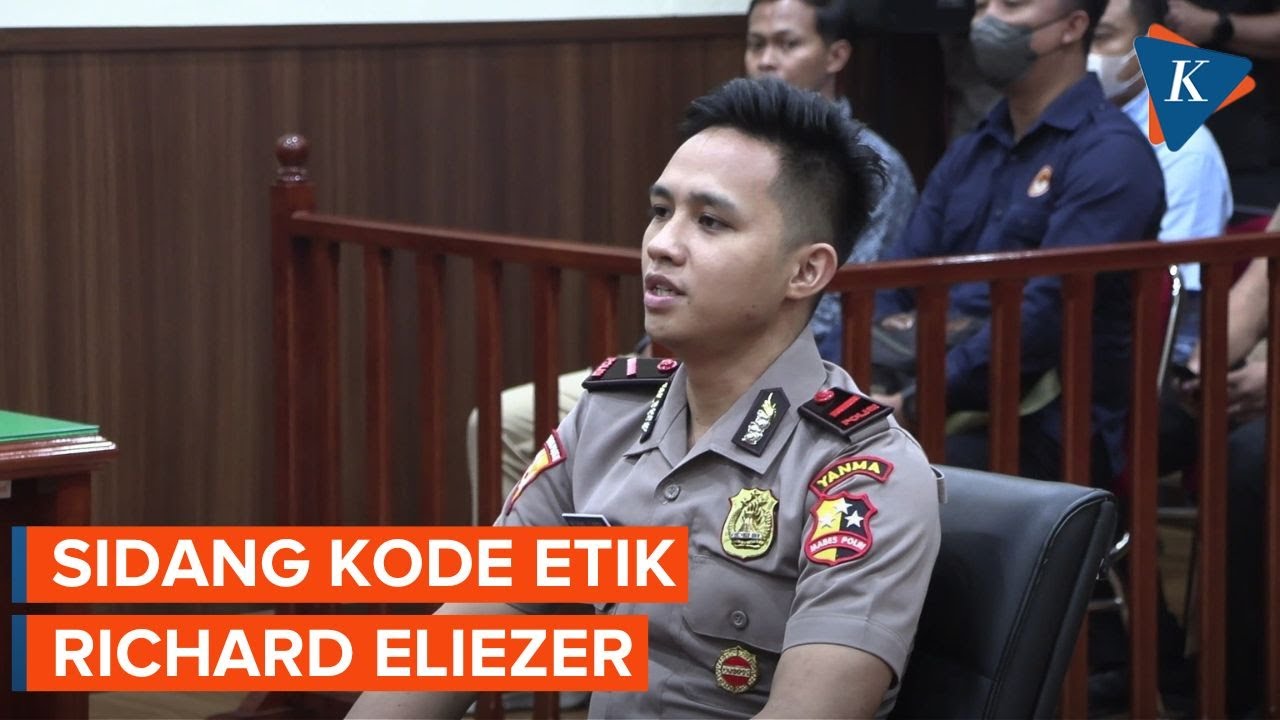 Momen Richard Eliezer Jalani Sidang Etik, Pakai Seragam Polisi Lengkap