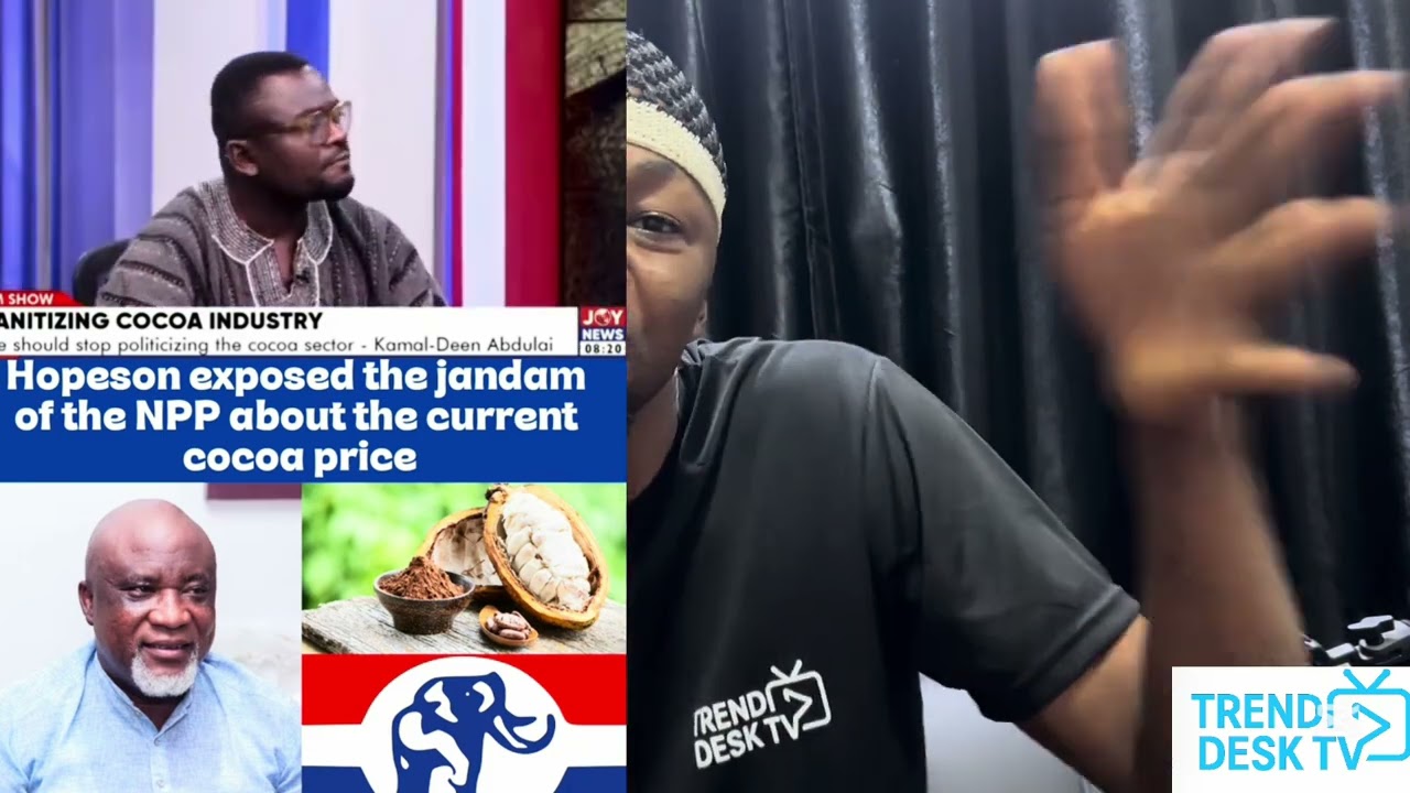 Hopeson exposed the jandam of the NPP about the current cocoa price