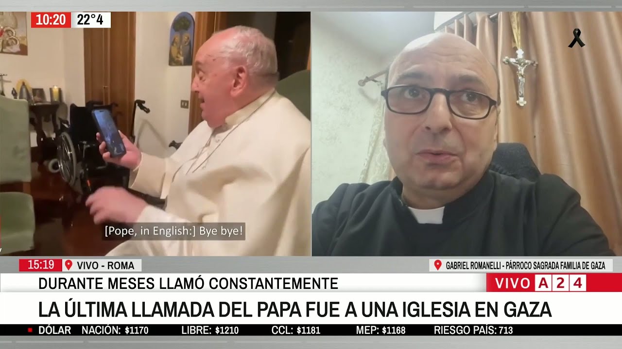 📢 LA ÚLTIMA LLAMADA DEL PAPA FUE A UNA IGLESIA DE GAZA: 