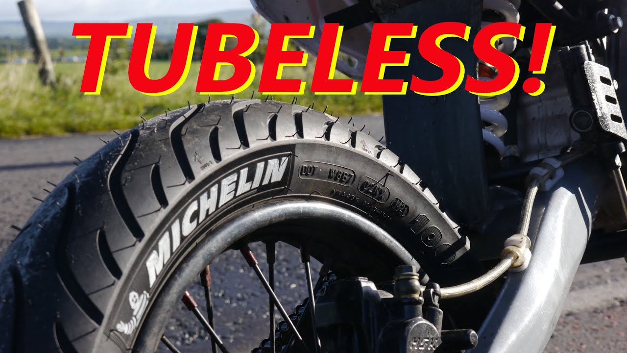 Supermoto Style Tubeless Tyres on Your Pit Bike or Dirt Bike - Cheap and Easy