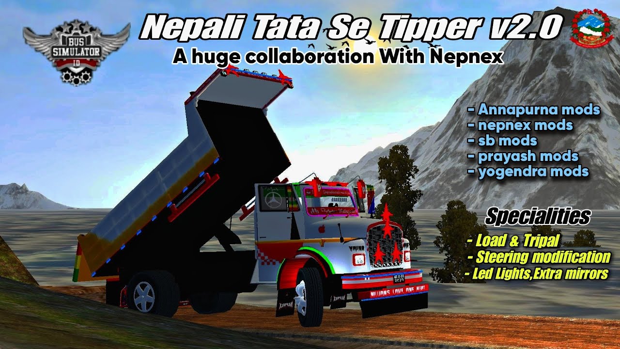 Nepali Tata Tipper v2.0 || Link in description || @nepnex_music @Annapurna_Mods_Official @officalSB_Games
