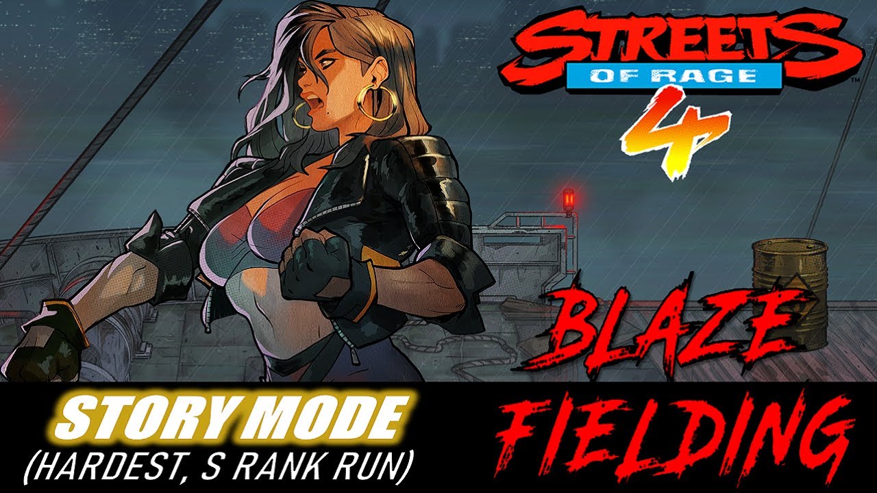 Streets of Rage 4 | Story Mode - Blaze Fielding (Hardest, S Rank Run)