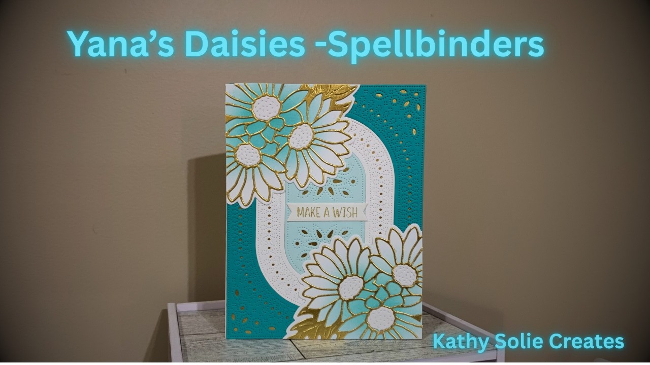 Want to create a stunning daisy card using Yana's Daisies die?