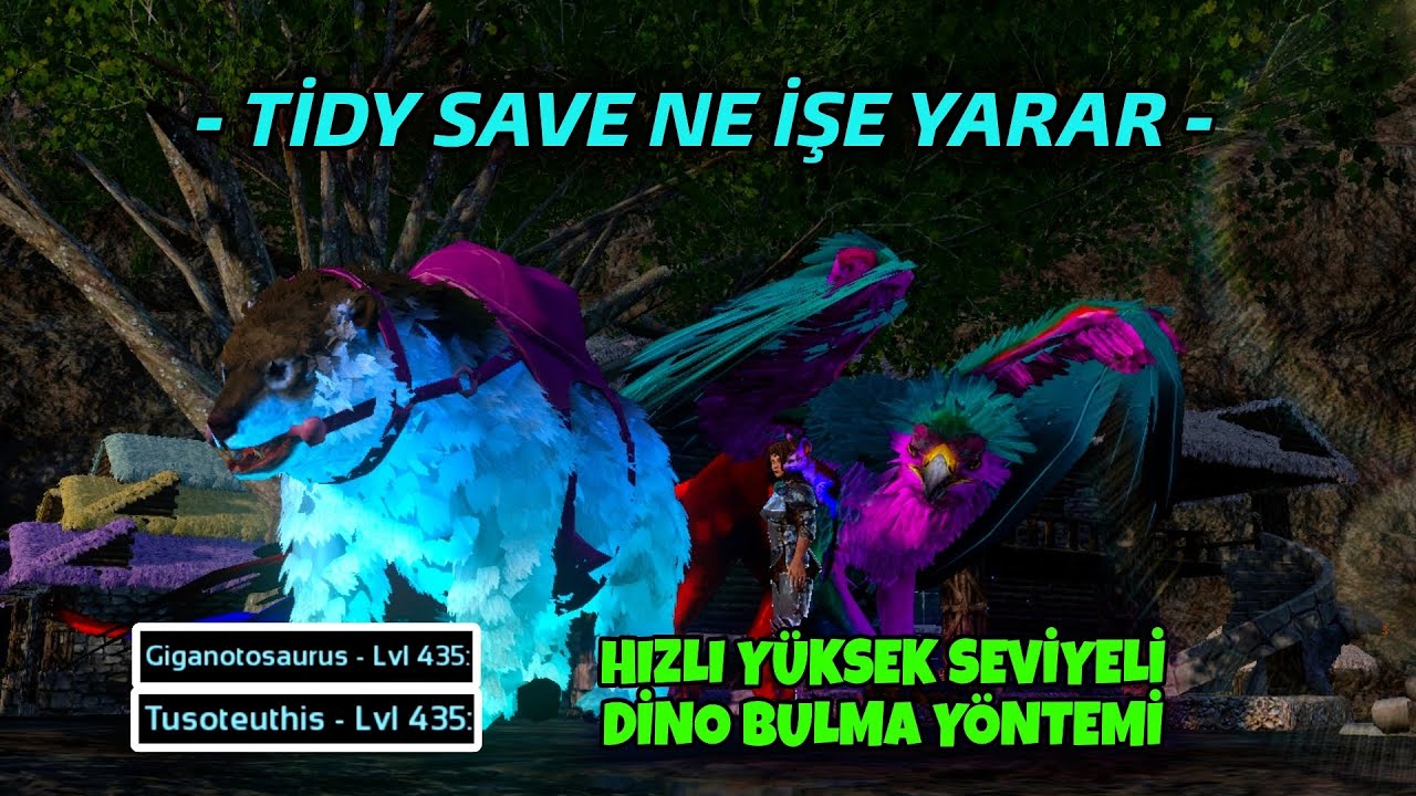 Yüksel Seviyeli Dino Nasıl Bulunur? (Yavaş Anlatım) Ark Mobile Türkçe