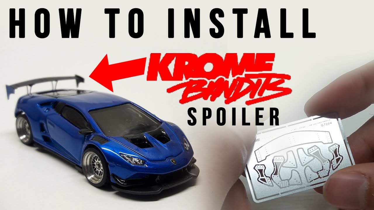 Krome Bandits Wing Spoiler on Custom Huracan Super Trofeo Hot Wheels (How to Install)