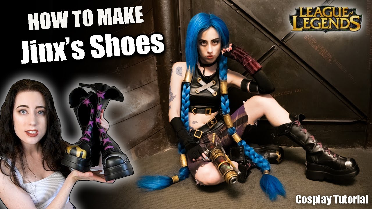 Let's Make Arcane Jinx's Shoes from the game League of Legends | Cosplay Tutorial