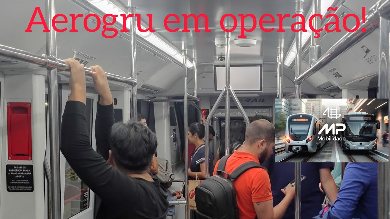(10)Aeromóvel do Aeroporto de Guarulhos em operação!