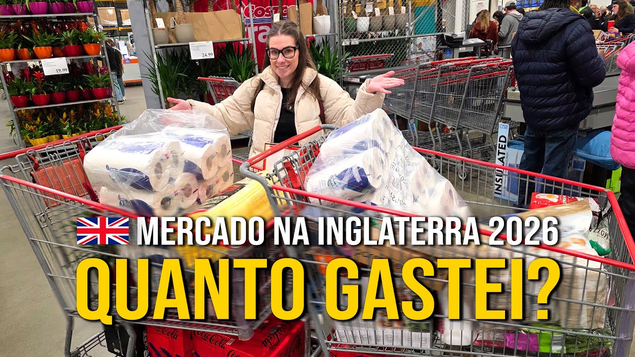 MERCADO NA INGLATERRA, COMPRAS DO MES 2026