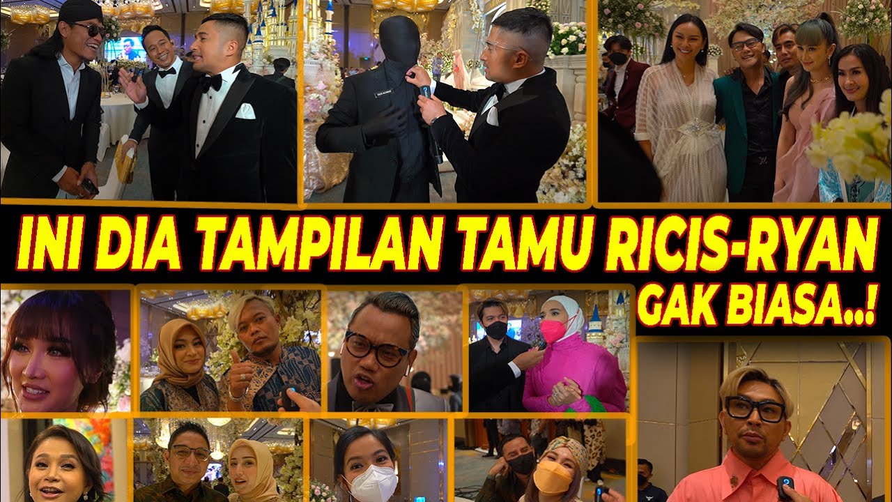 ADU GAYA! PENAMPILAN TIDAK BIASA DI TUNJUKAN PARA SELEBRITIS DI RESEPSI RICIS-RYAN..