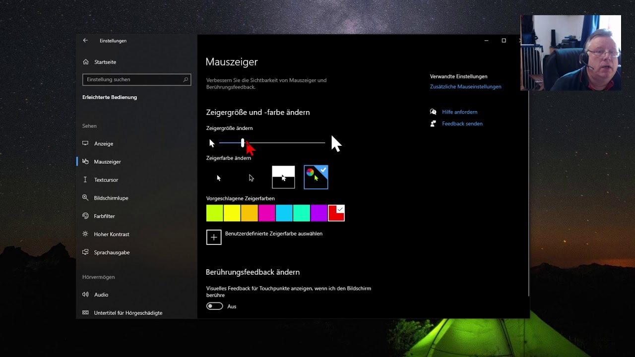 Windows 10 Mauszeiger einstellen und vor allem vergr&ouml;&szlig;ern!