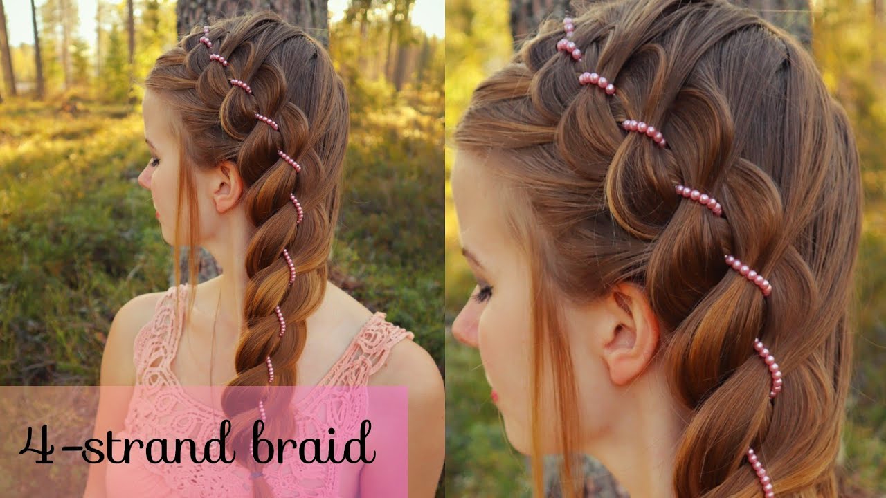 4-Strand Braid to Own Hair | Braids for Long Hair | How to Hair DIY