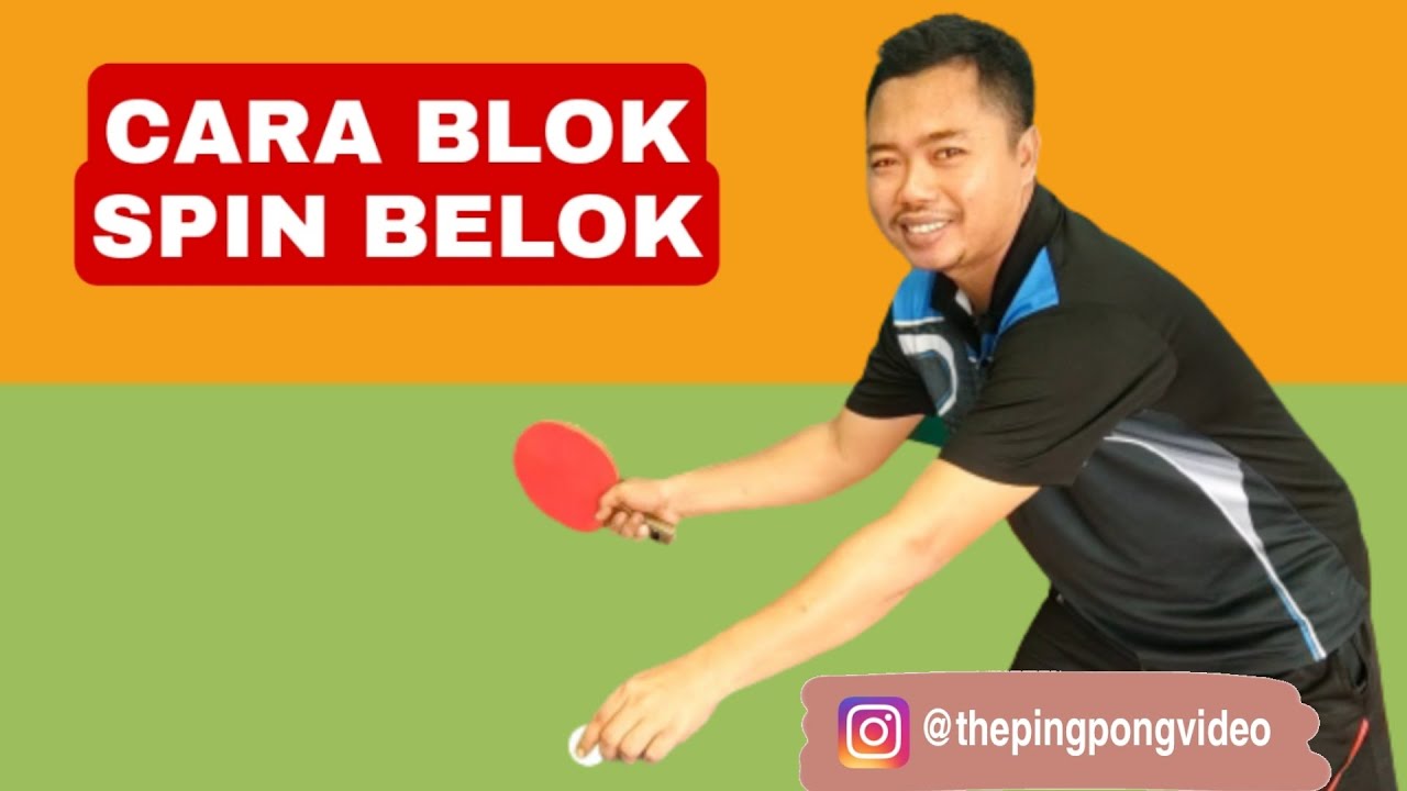 CARA Block spin yang belok||spin tenis meja