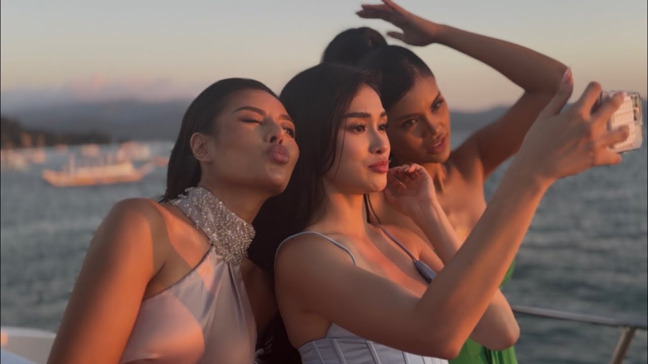 Behind the scenes with some MUPH 2026 contestants in a yacht party in Boracay 