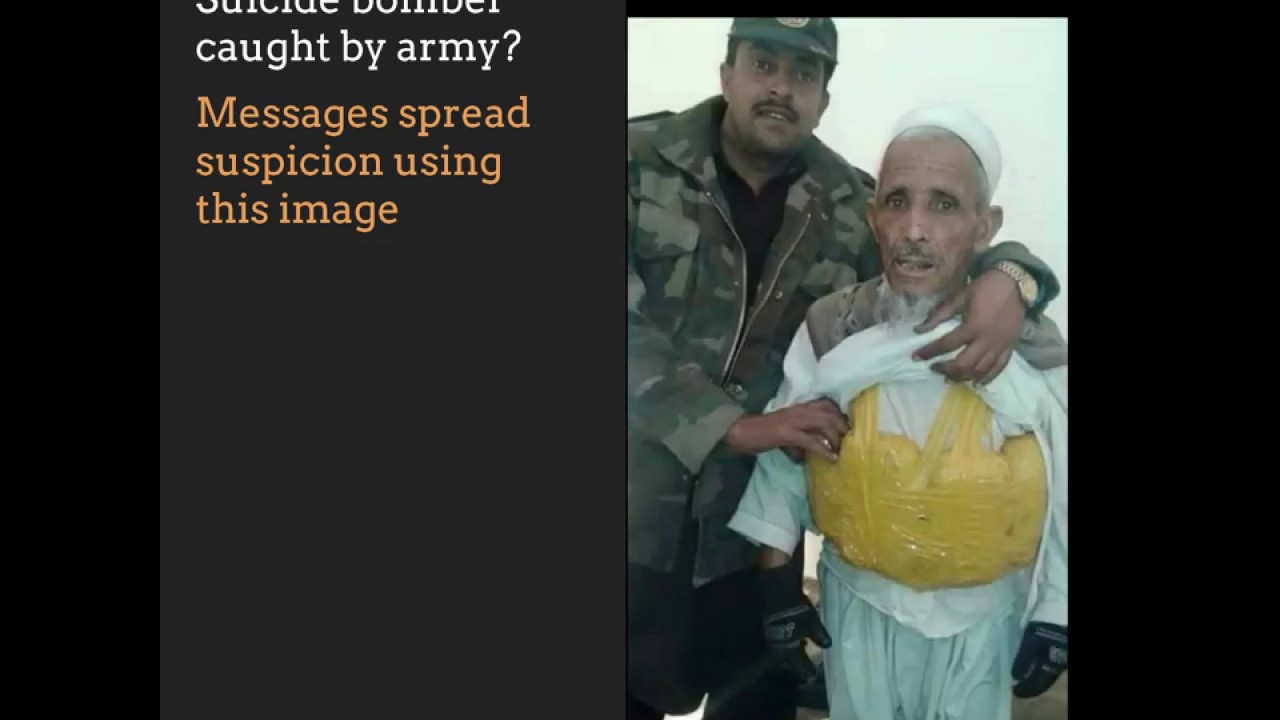 Suicide Bomber caught by Indian Army?