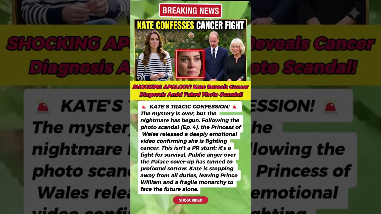 KATE'S HEARTBREAK! 😭 The Brave Video That Changed EVERYTHING! #KateMiddleton #RoyalShorts #Cancer