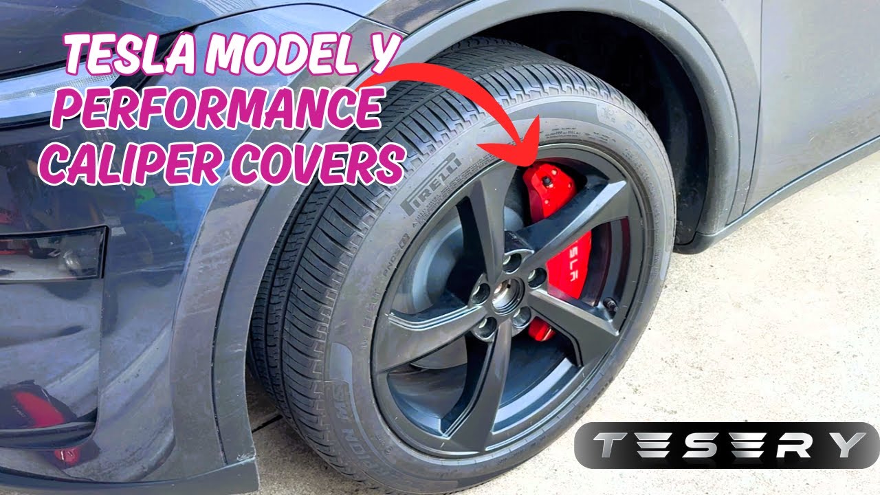 Мы сделали педикюр нашему Model Y! - Накладки на тормозные суппорты Tesery для Model Y